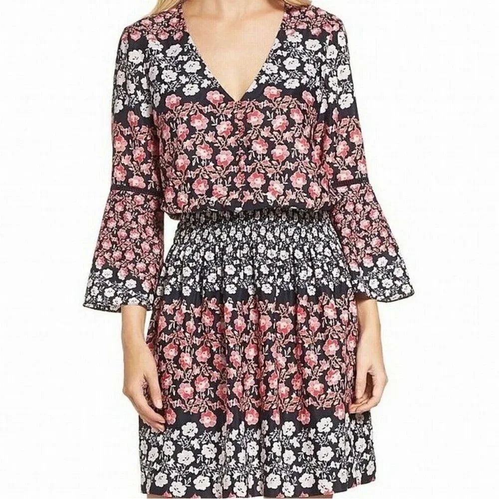 NWT Floral Smocked Waist Dress
